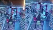 Gürsu'da markette fenalaşan müşteriye jandarma personelinden kalp masajı