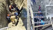 Hatay Defne'de şantiyede göçük: Bir işçi yaralı kurtarıldı