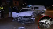 Kırıkkale'de kontrolden çıkan otomobil park halindeki çekiciye çarptı: 1 ölü 1 yaralı