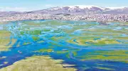 Kura Nehri'nde Bahar Büyüsü: Karlar Eridi, Su Seviyesi Yükseldi
