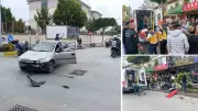 Manavgat'ta korkunç kaza: Temizlik işçisine çarpan cip ağacı devirdi