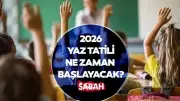 Okullar Ne Zaman Kapanacak? MEB 2025-2026 Yaz Tatili Tarihi