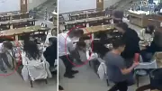 Restoranda nefes borusuna yiyecek kaçan çocuğu Heimlich manevrası kurtardı