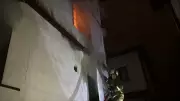 Safranbolu'da yangın: İtfaiye eri yaralandı, kedi kurtarıldı