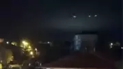 Sakarya'da Gökyüzünde Görülen Işıklar Merak Uyandırdı, Bir Süre Sonra Gözden Kayboldu