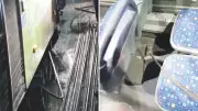 İstanbul Fatih'te inşaat demiri İETT otobüsünü deldi, bir kadın yaralandı