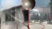 Tekirdağ'da eşiyle tartışan adam evi ateşe verip kaçtı