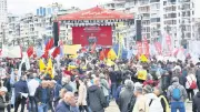 İzmir Büyükşehir Belediye Başkanı Cemil Tugay 1 Mayıs'ta işçiler tarafından yuhalandı