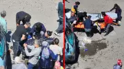 Zonguldak'ta Korkutan Kaza: Minibüsün Altında Kalan Kadını Vatandaşlar Kurtardı