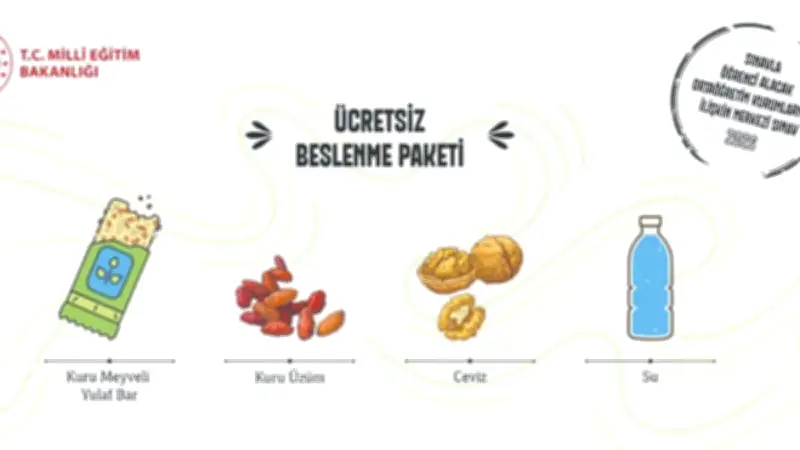 924 Bin Öğrenciye Beslenme Paketi Dağıtılacak