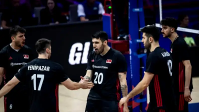 A Milli Erkek Voleybol Takımı, Belçika'yı 3-0 Mağlup Etti