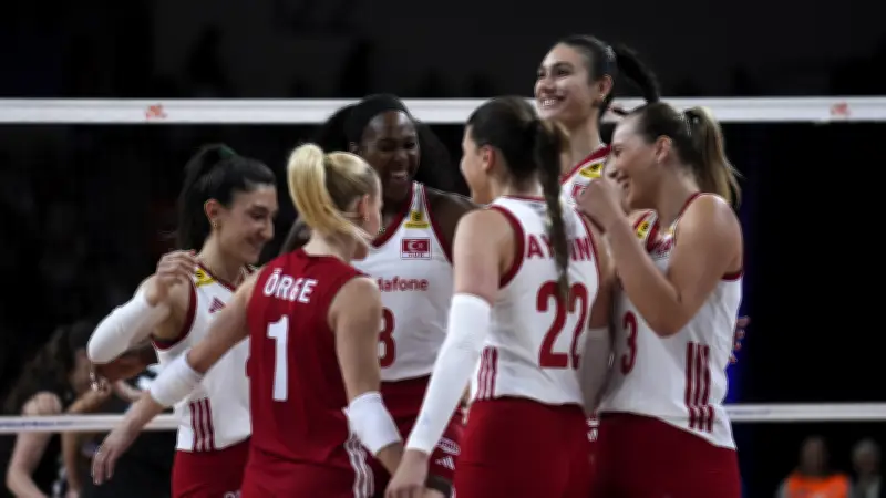 A Milli Kadın Voleybol Takımı, Belçika'yı 3-0 Mağlup Etti
