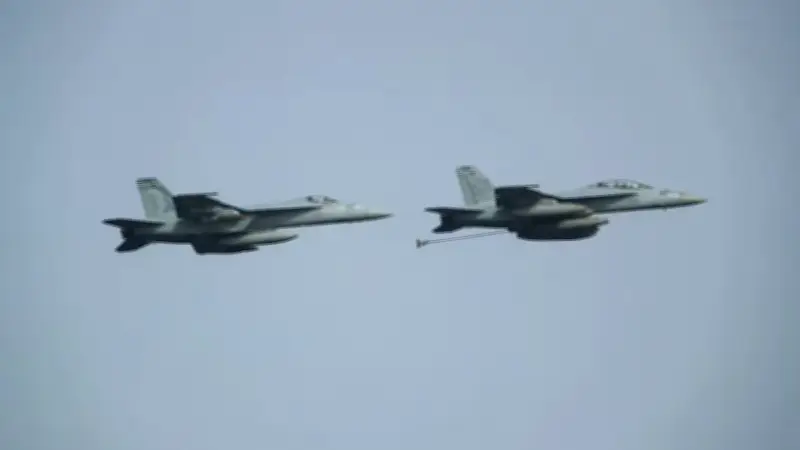 ABD ordusunda alarm: F/A-18 savaş uçağı Washington'da düştü