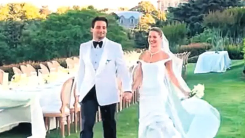 Ahmet Nazif Zorlu'nun torunu Yusuf Aydın, Merve Güleç ile evlendi