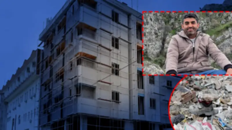 Amasya'da inşaatın 4. katından düşen işçi hayatını kaybetti