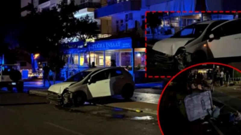 Antalya Gazipaşa'da Otomobil Kontrolden Çıktı: Sürücü Kaçtı