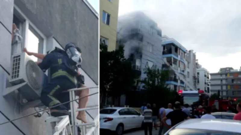 Antalya'da Tüp Patlaması Yangını: 2 Kişi Mahsur Kaldı