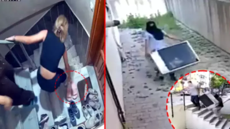 Avcılar'da Klima Ünitesini Söküp El Arabasıyla Kaçırdı