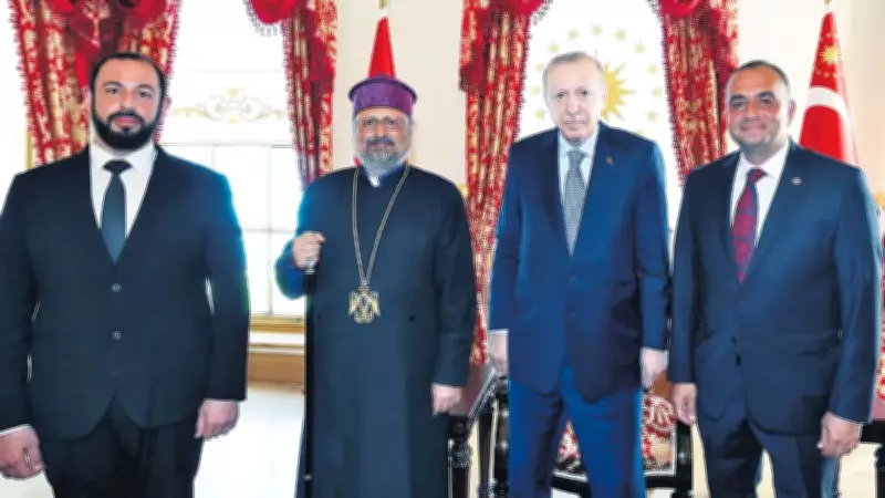 Başkan Erdoğan, Ermeni Patriği Maşalyan'ı Dolmabahçe'de Kabul Etti