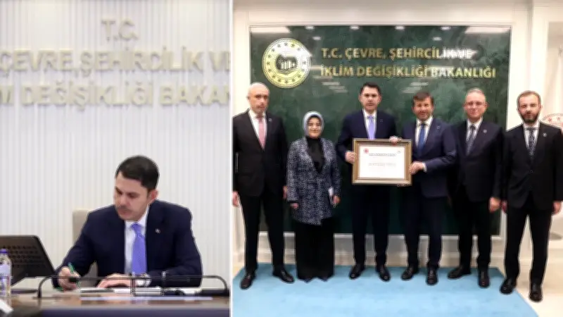 Bakan Murat Kurum, Kütahya Pazarlar'ın Fahri Hemşehrisi Oldu