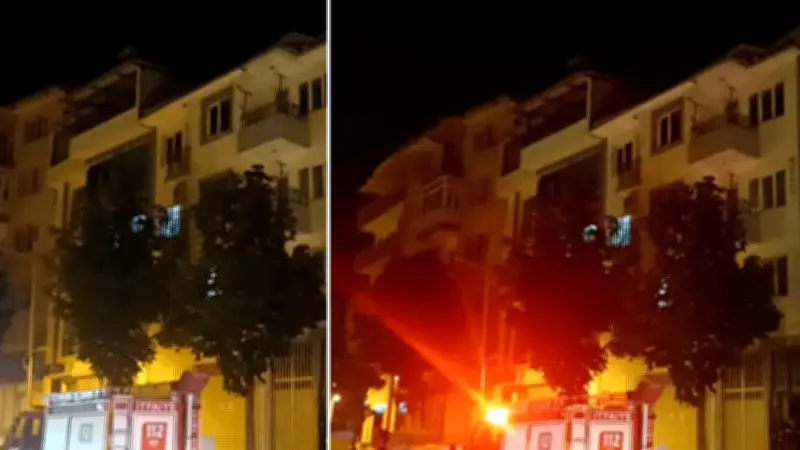 Battalgazi'de Apartman Çatısında Göçük