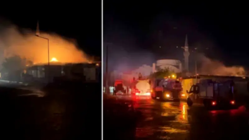 Besni'de Fırında Çıkan Yangın 3 İş Yerine Sıçradı: 1 Yaralı