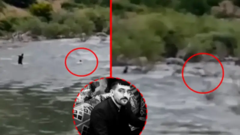 Bingöl'de acı olay: Çayda akıntıya kapılan Vedat Karabulut'un son görüntüleri ortaya çıktı