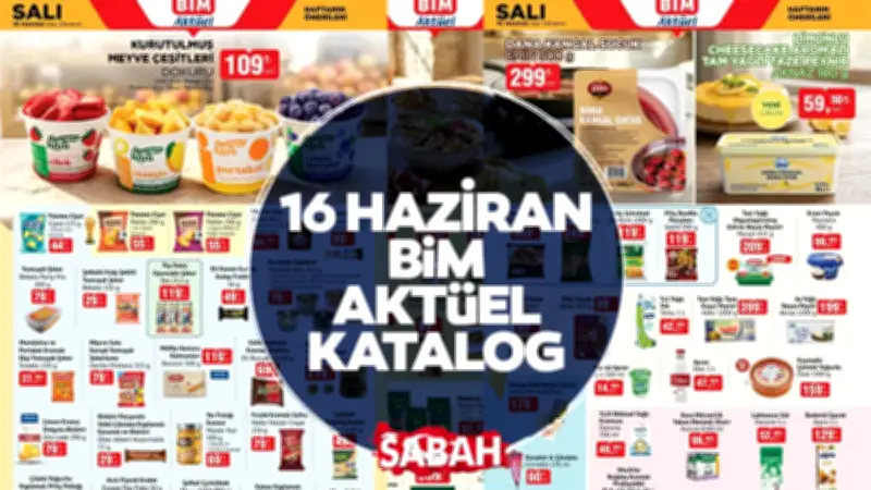 BİM 16 Haziran Aktüel Kataloğu Yayında: Salı Günü Fırsatları