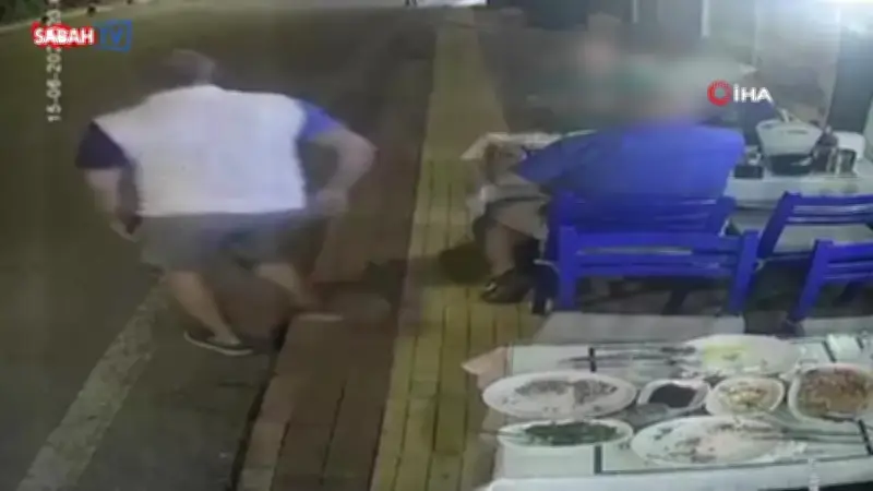 Bodrum'da 8 bin TL'lik hesabı ödemeden kaçan 2 kişi kamerada