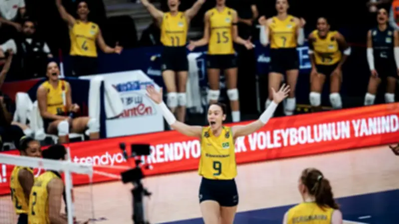 Brezilya, FIVB Voleybol Milletler Ligi'nde Fransa'yı 3-0 Mağlup Etti