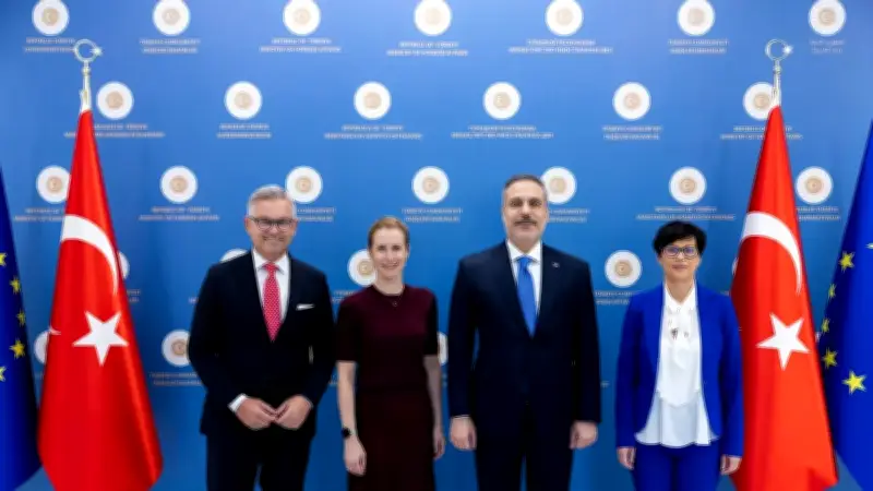 Dışişleri Bakanı Fidan, AB'li üst düzey yetkililerle Ankara'da görüştü