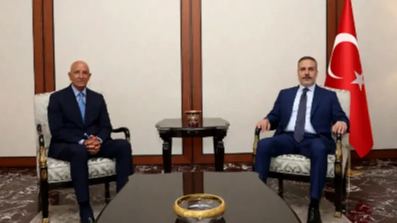 Dışişleri Bakanı Hakan Fidan, ABD'li Büyükelçi Tom Barrack'ı Kabul Etti