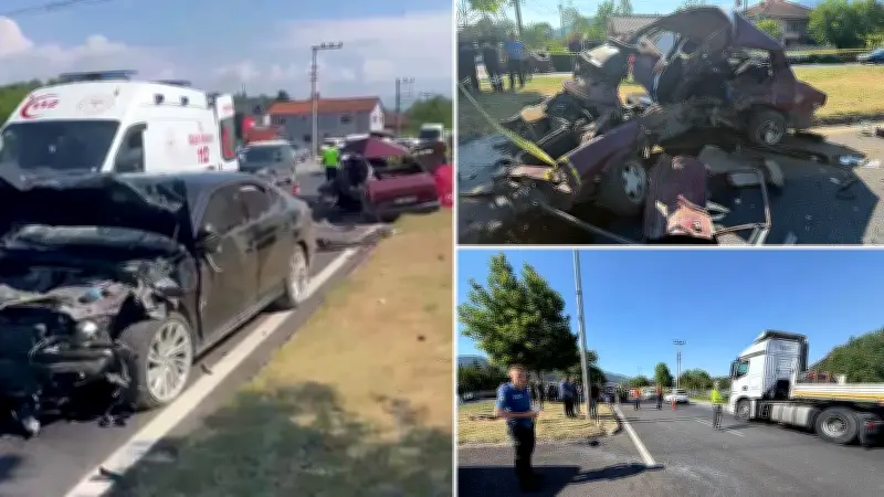 Düzce'de trafik kazası: 1 ölü, AK Partili vekil ve oğlu yaralı