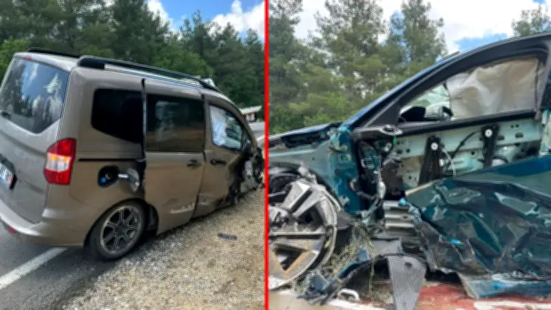 Edirne'de Feci Kaza: Otomobil ve Hafif Ticari Araç Çarpıştı, Yaralılar Var