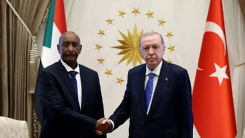 Erdoğan, Sudan Konsey Başkanı Burhan ile Cumhurbaşkanlığı Külliyesi'nde Görüştü