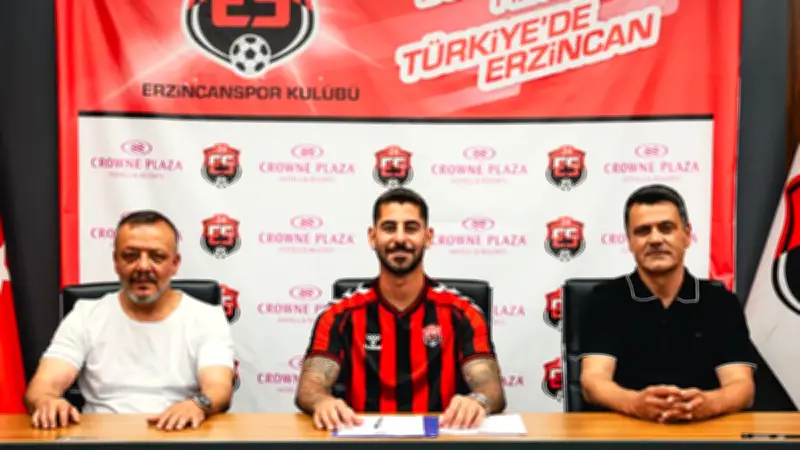 Erzincanspor, Atabey Çiçek ile resmi sözleşme imzaladı