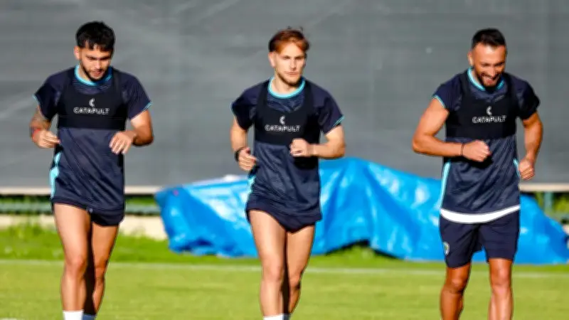 Erzurumspor FK'da yeni sezon hazırlıkları başladı! Serkan Özbalta yönetiminde ilk antrenman yapıldı