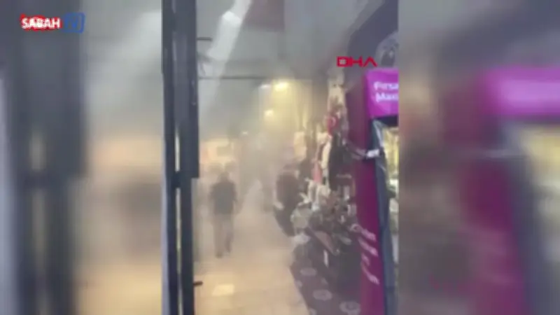 Fatih Kapalıçarşı'da trafo yangını paniğe neden oldu