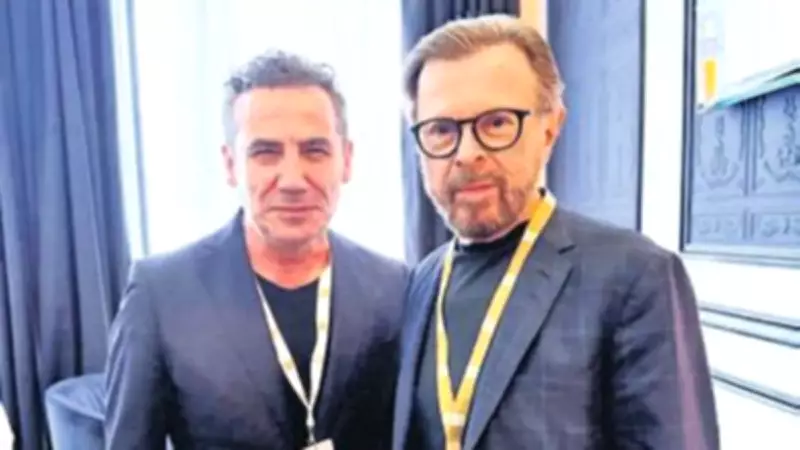 Ferhat Göçer, ABBA'nın kurucusu Björn Ulvaeus ile Paris'te buluştu