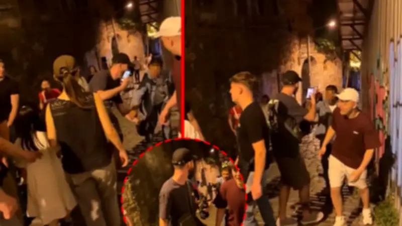 Galata'da 'fırça düşürme' dolandırıcılığı: Rus turist kamerada