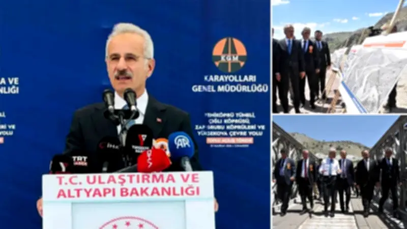 Hakkari'de ulaşımda dev yatırım: Köprü ve tüneller hizmete açıldı