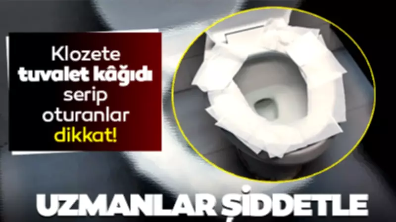 Halka açık tuvaletlerde klozet kapağını kağıtla kaplamayın: Hijyen hatası