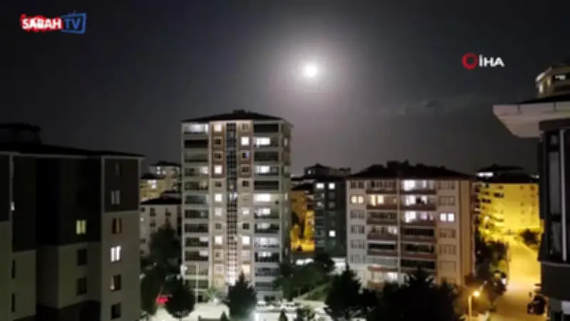 Çilek Dolunayı Edirne Semalarında Görsel Şölen Oluşturdu