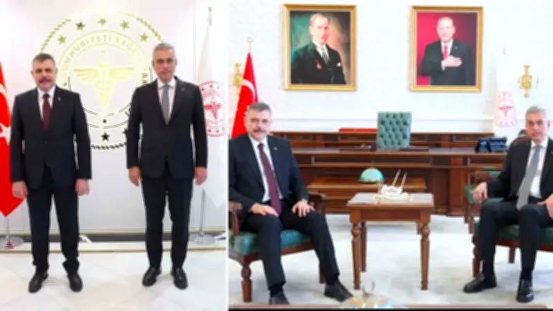 İçişleri Bakanı Çiftçi, Sağlık Bakanı Memişoğlu'nu Ziyaret Etti