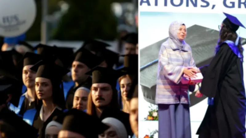 IUS'ta Tarihin En Büyük Mezuniyet Töreni: 400 Öğrenci Kep Attı