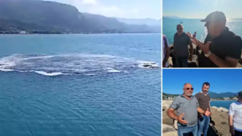 Kastamonu Cide'de denizde gizemli kabarma ve patlama paniği