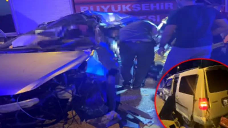 Kayseri'de hafif ticari araç ile otomobil çarpıştı: 1 ölü, 6 yaralı
