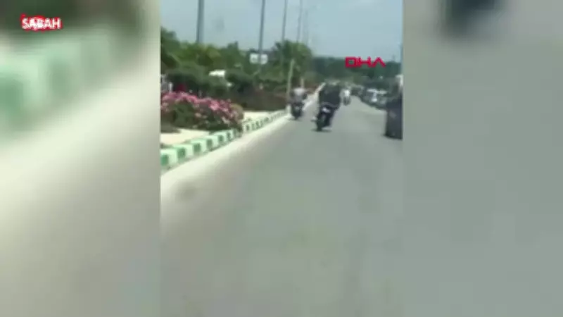 Kilis'te ayağa kalkarak motosiklet kullanan sürücüye 46 bin TL ceza