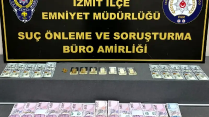Kocaeli'de Sahte Altın Operasyonu: 2 Şüpheli Suçüstü Yakalandı