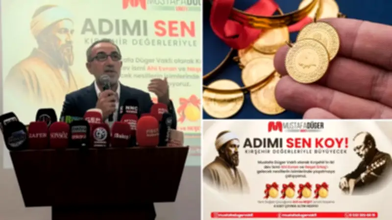 Kırşehir'de 'Ahi' veya 'Neşet' ismi koyana 4 çeyrek altın